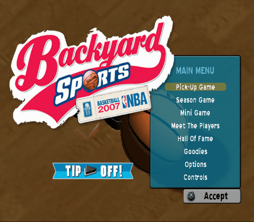 Backyard Basketball 2007 — écran titre