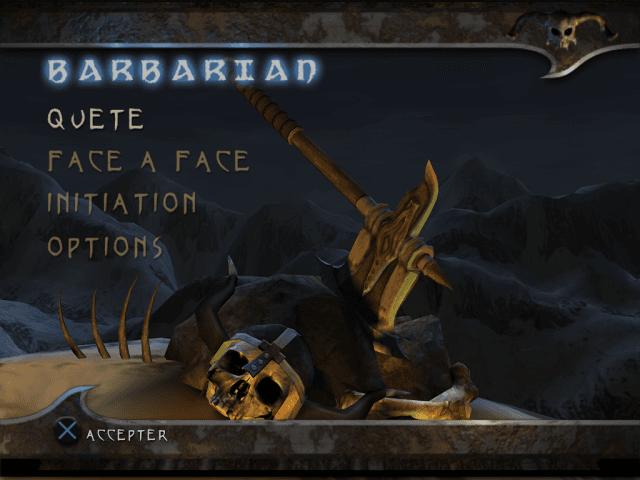 Barbarian — écran titre