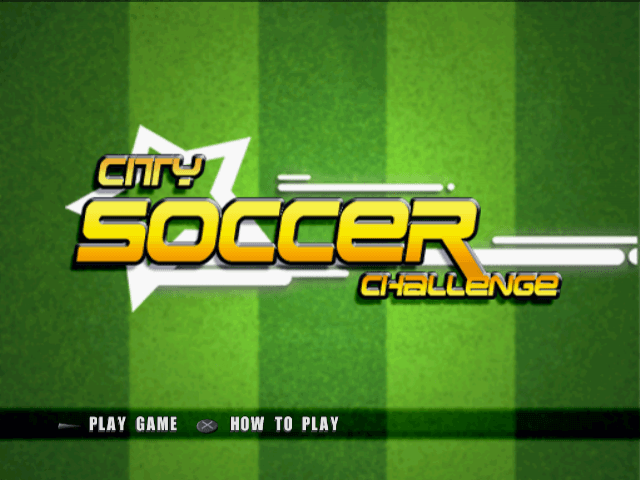 City Soccer Challenge — écran titre