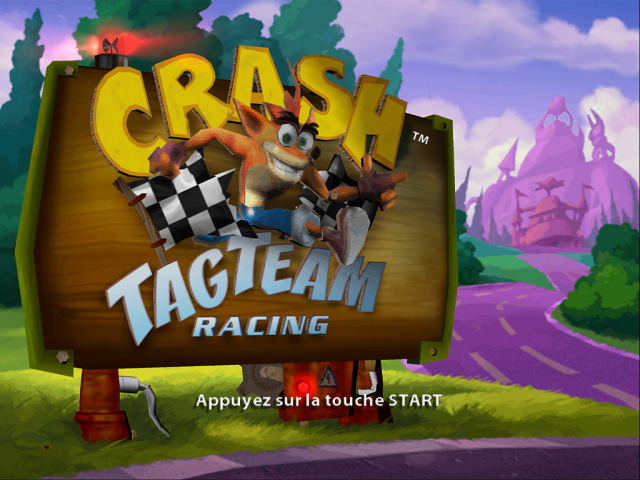 Crash Tag Team Racing — écran titre