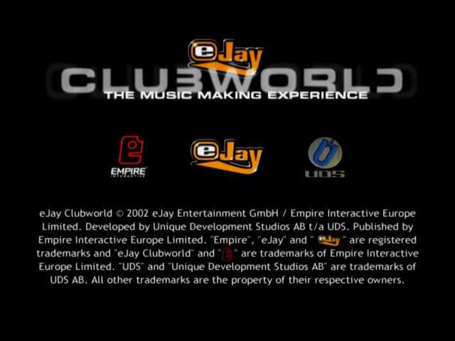 Ejay Clubworld — écran titre