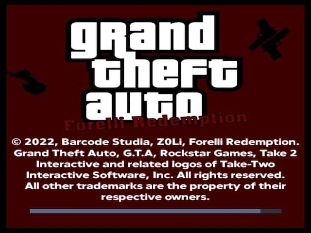Grand Theft Auto - Forelli Redemption — écran titre