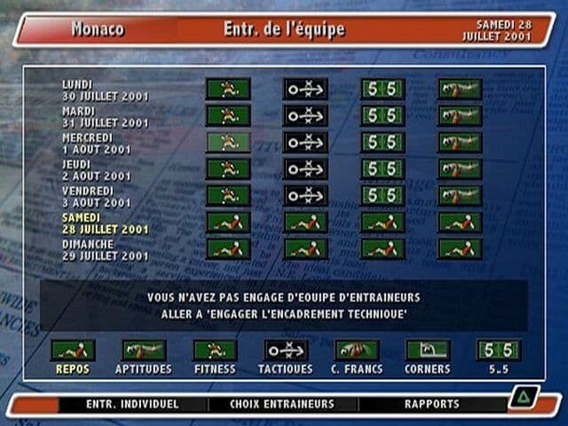 Guy Roux Manager 2002 — screenshot