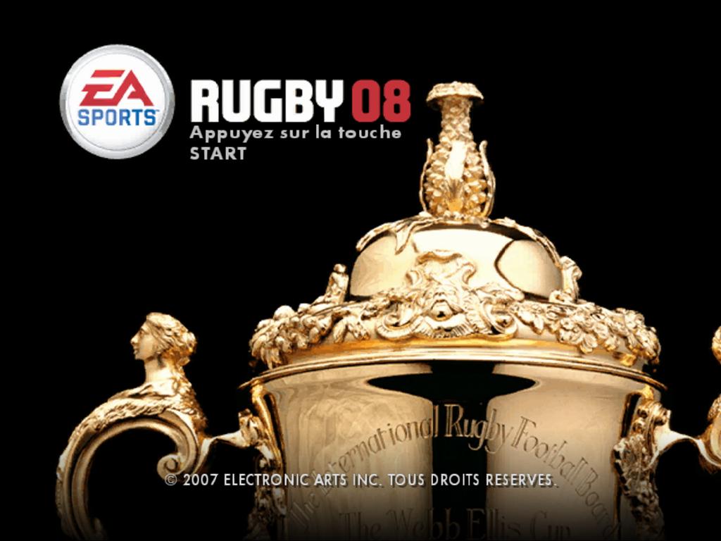 Rugby 08 — écran titre