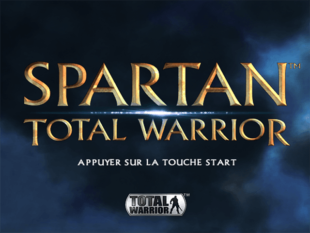 Spartan - Total Warrior — écran titre