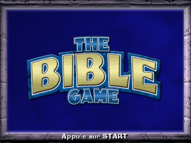 Bible Game, The — écran titre