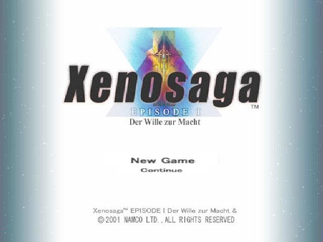Xenosaga Episode 1 - Der Wille Zur Macht — écran titre