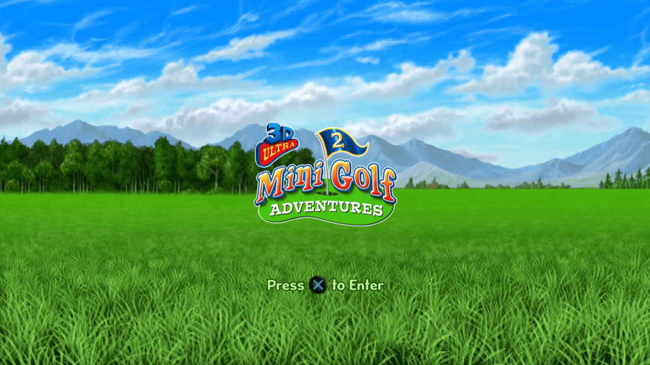 3d Ultra Mini Golf Adventures 2 — écran titre