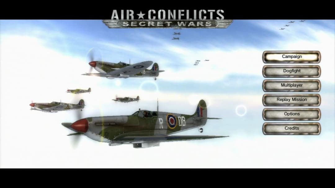 Air Conflicts Secret Wars — écran titre