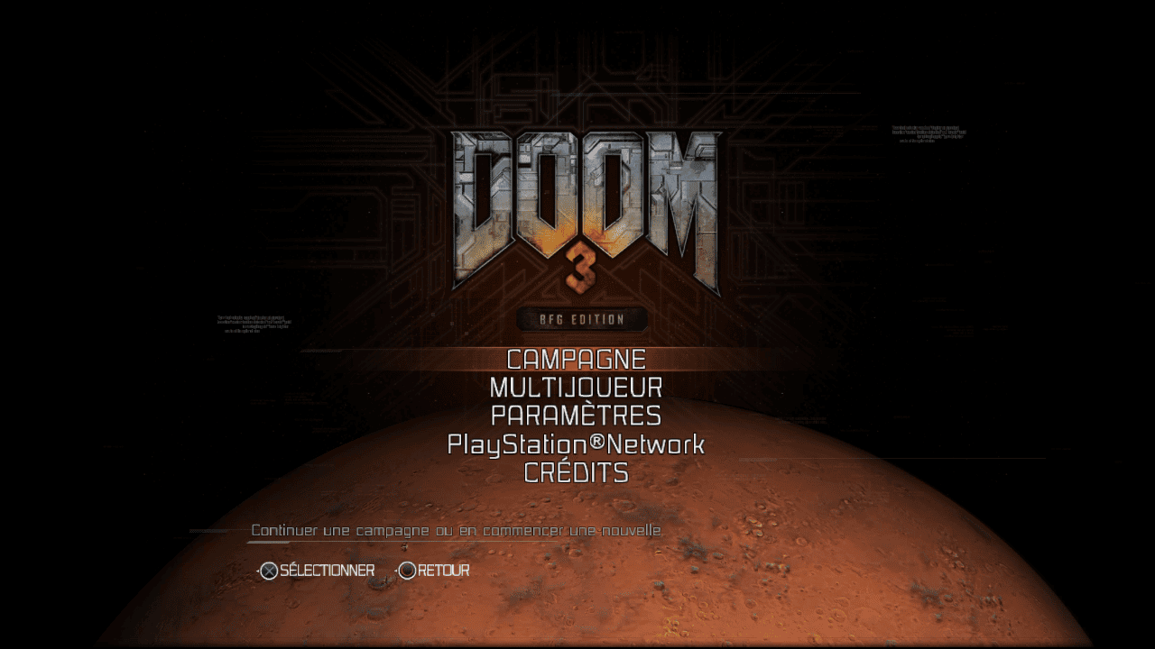 Doom 3 Bfg Edition — écran titre