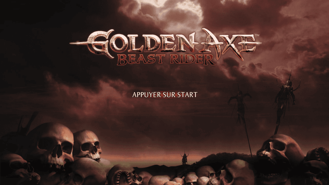 Golden Axe - Beast Rider — écran titre