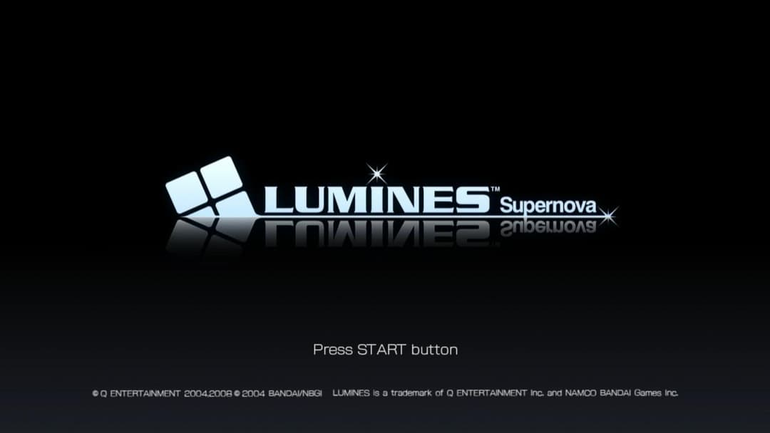 Lumines Supernova — écran titre