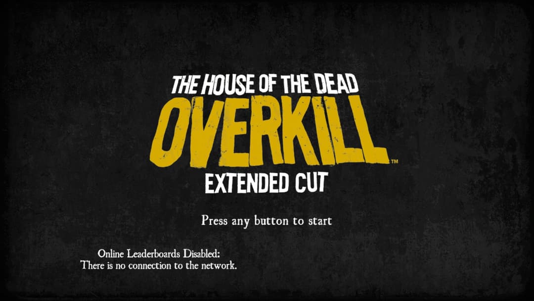 House Of The Dead - Overkill - Extended Cut, The — écran titre