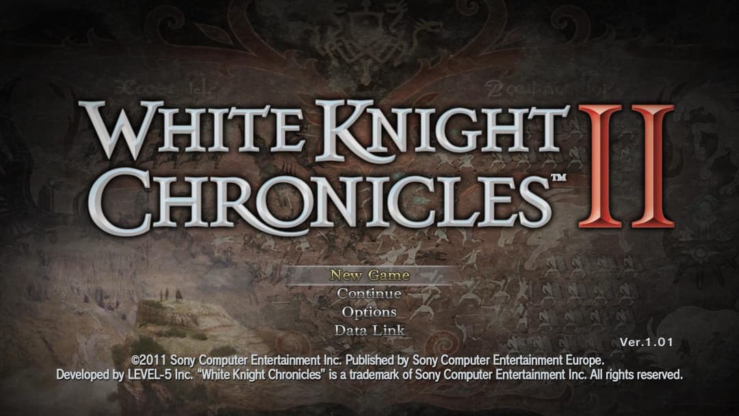 White Knight Chronicles 2 — écran titre
