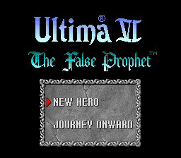 Ultima 6 - The False Prophet — écran titre