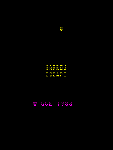 3d Narrow Escape — écran titre