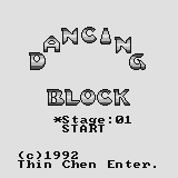 Dancing Block — écran titre