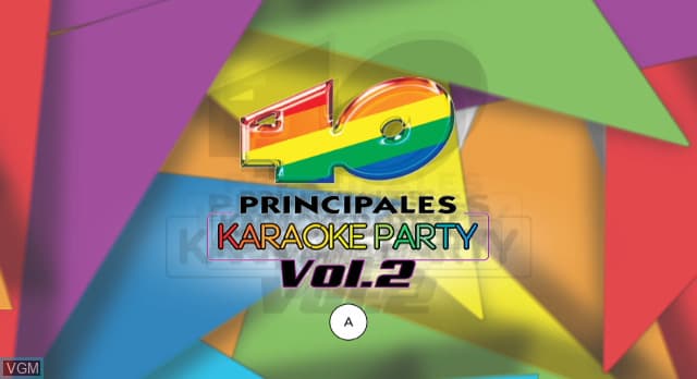 40 Principales, Los - Karaoke Party Vol. 2 — écran titre