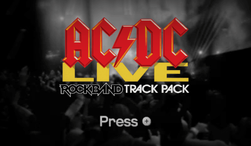 AC-DC Live - Rock Band — écran titre