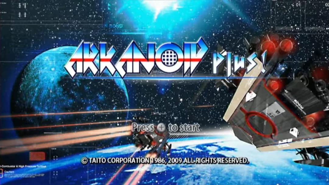 Arkanoid Plus! — écran titre