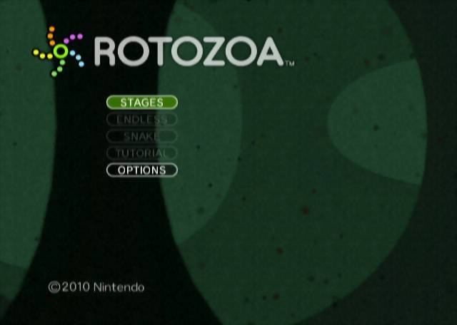 Art Style - Rotozoa — écran titre
