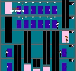 Elevator Action (NES) — screenshot