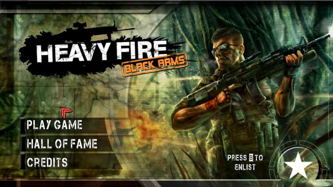 Heavy Fire - Black Arms — écran titre