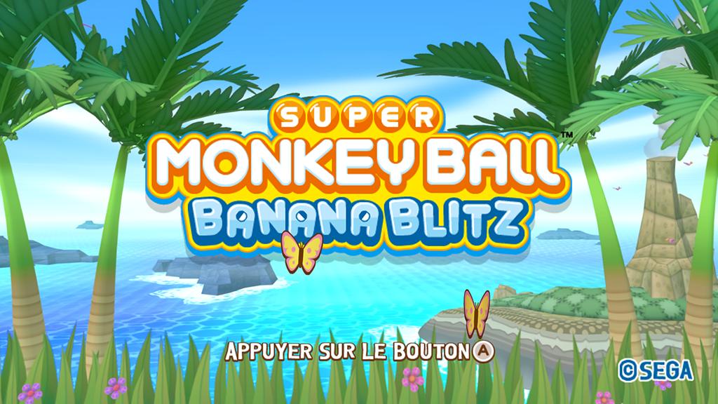Super Monkey Ball - Banana Blitz — écran titre