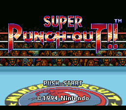 Super Punch-out!! (SNES) — écran titre