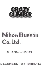 Crazy Climber — écran titre