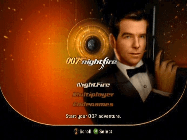 007 - Nightfire — écran titre