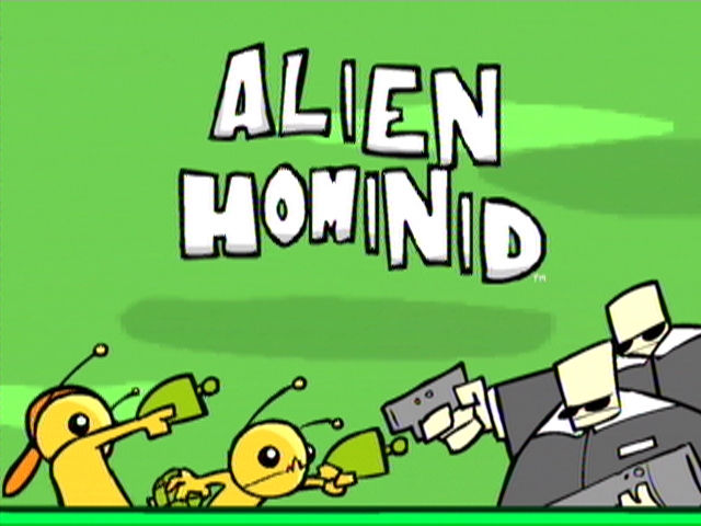 Alien Hominid — écran titre