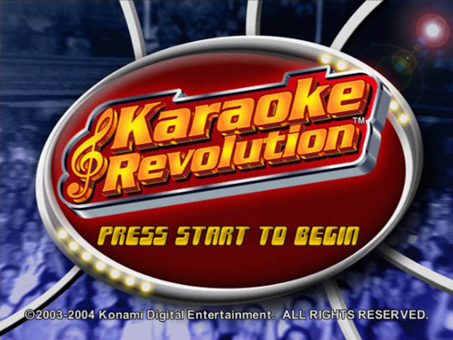 Karaoke Revolution — écran titre
