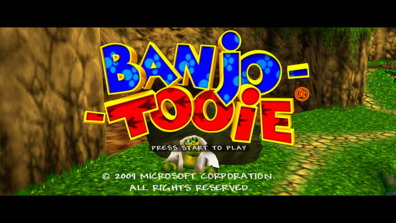 Banjo-tooie — écran titre