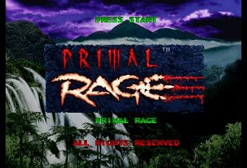 Primal Rage — écran titre