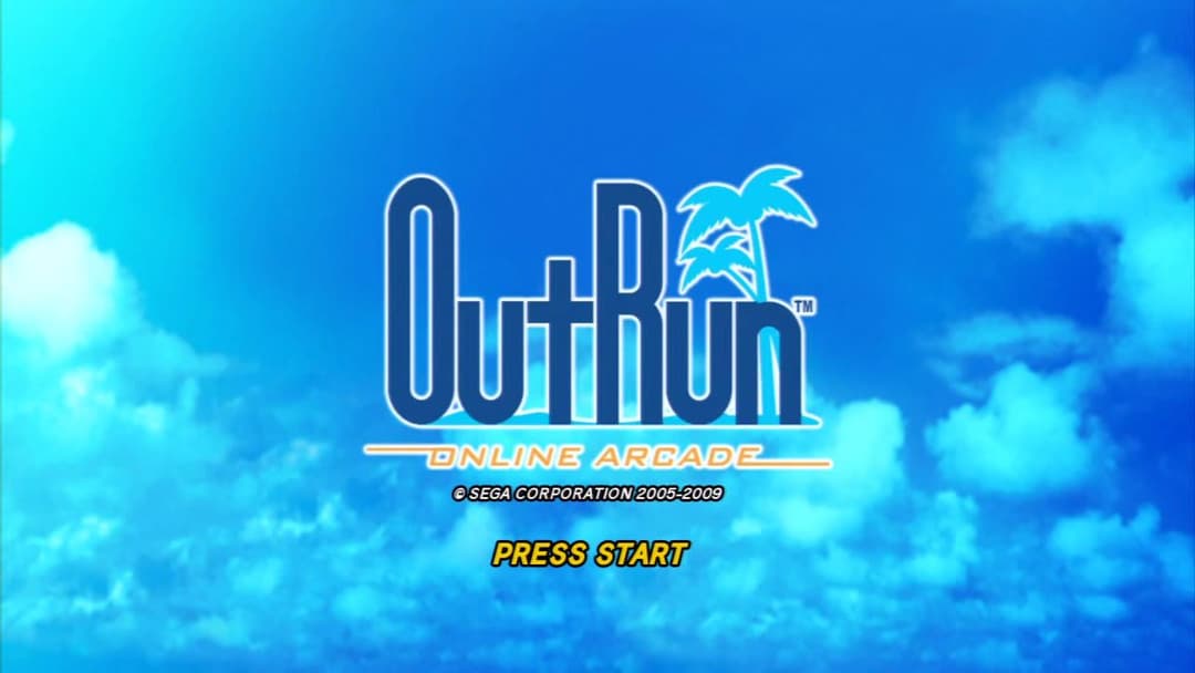 Outrun Online Arcade — écran titre