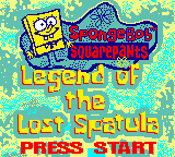 Spongebob Squarepants - Legend Of The Lost Spatula — écran titre