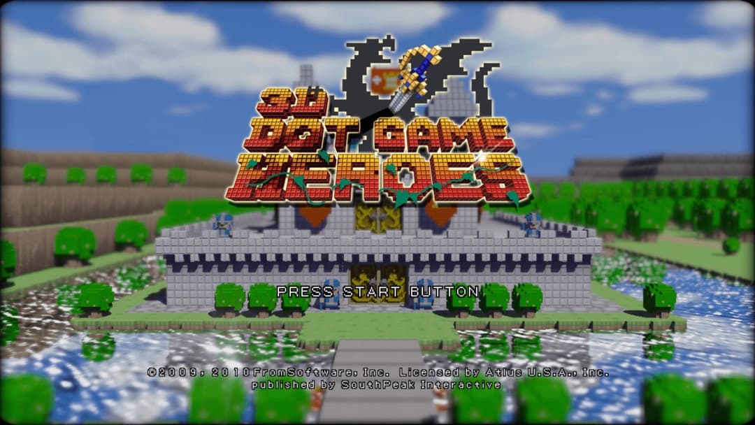 3d Dot Game Heroes — écran titre