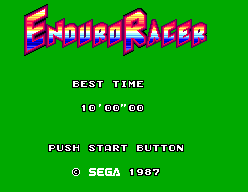 Enduro Racer — écran titre