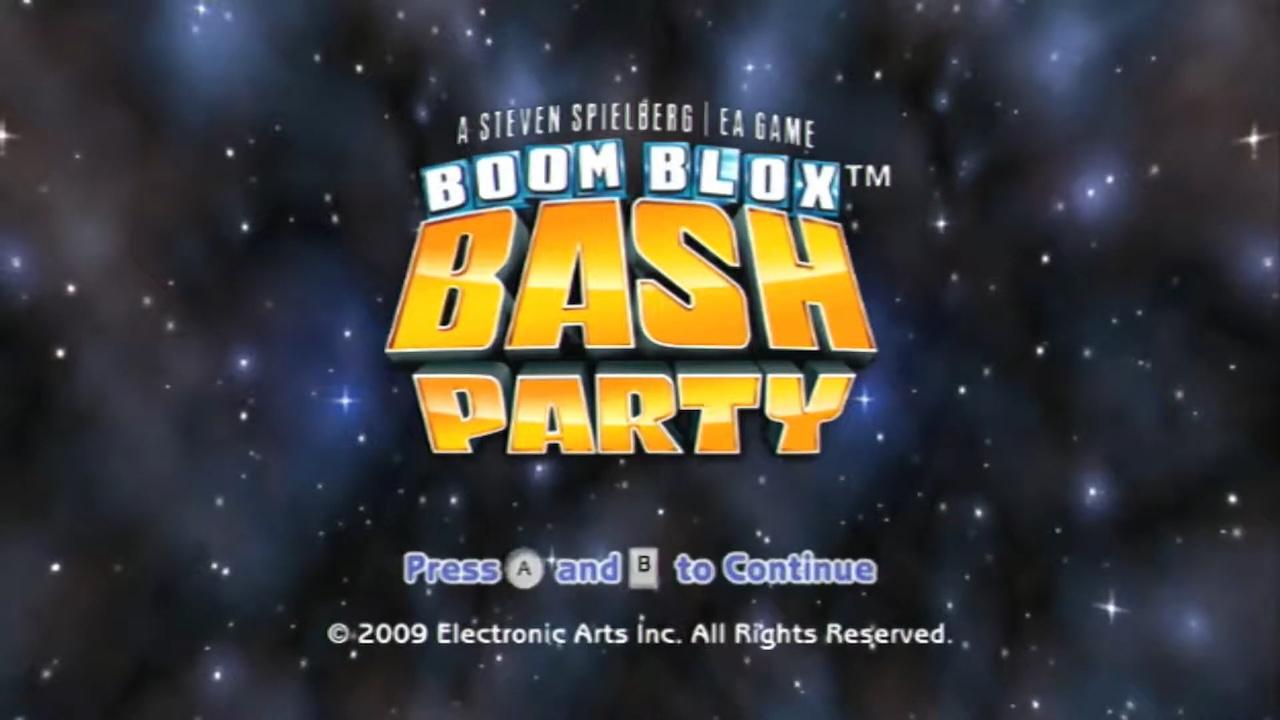 Boom Blox Bash Party — écran titre