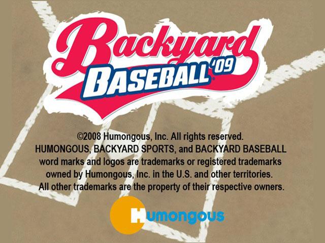Backyard Baseball '09 — écran titre