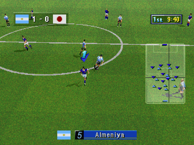World Cup France '98 - Road to Win — screenshot