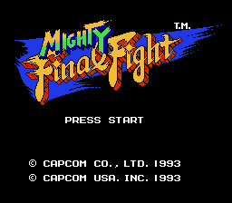Mighty Final Fight — écran titre