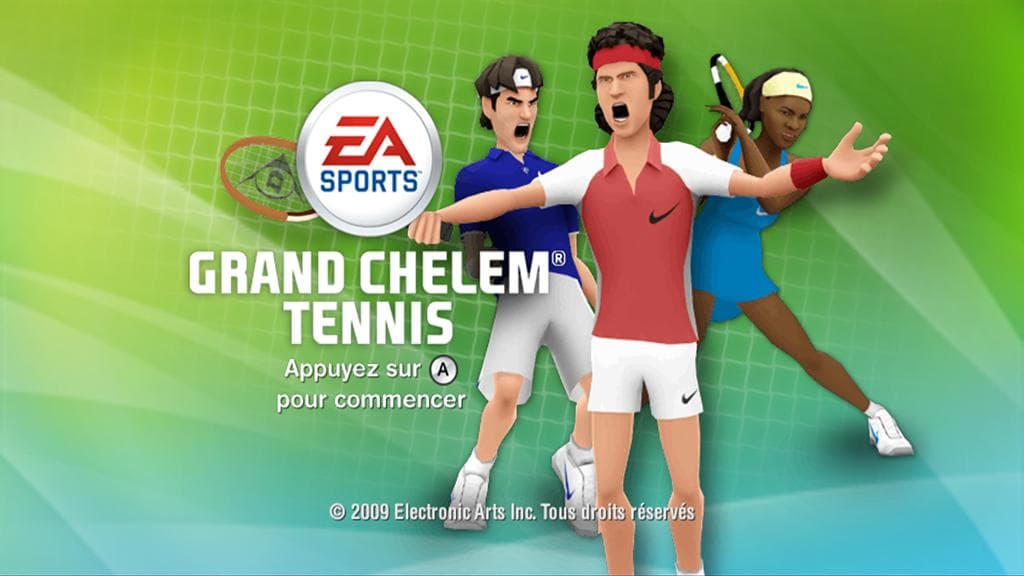 Grand Slam Tennis — écran titre
